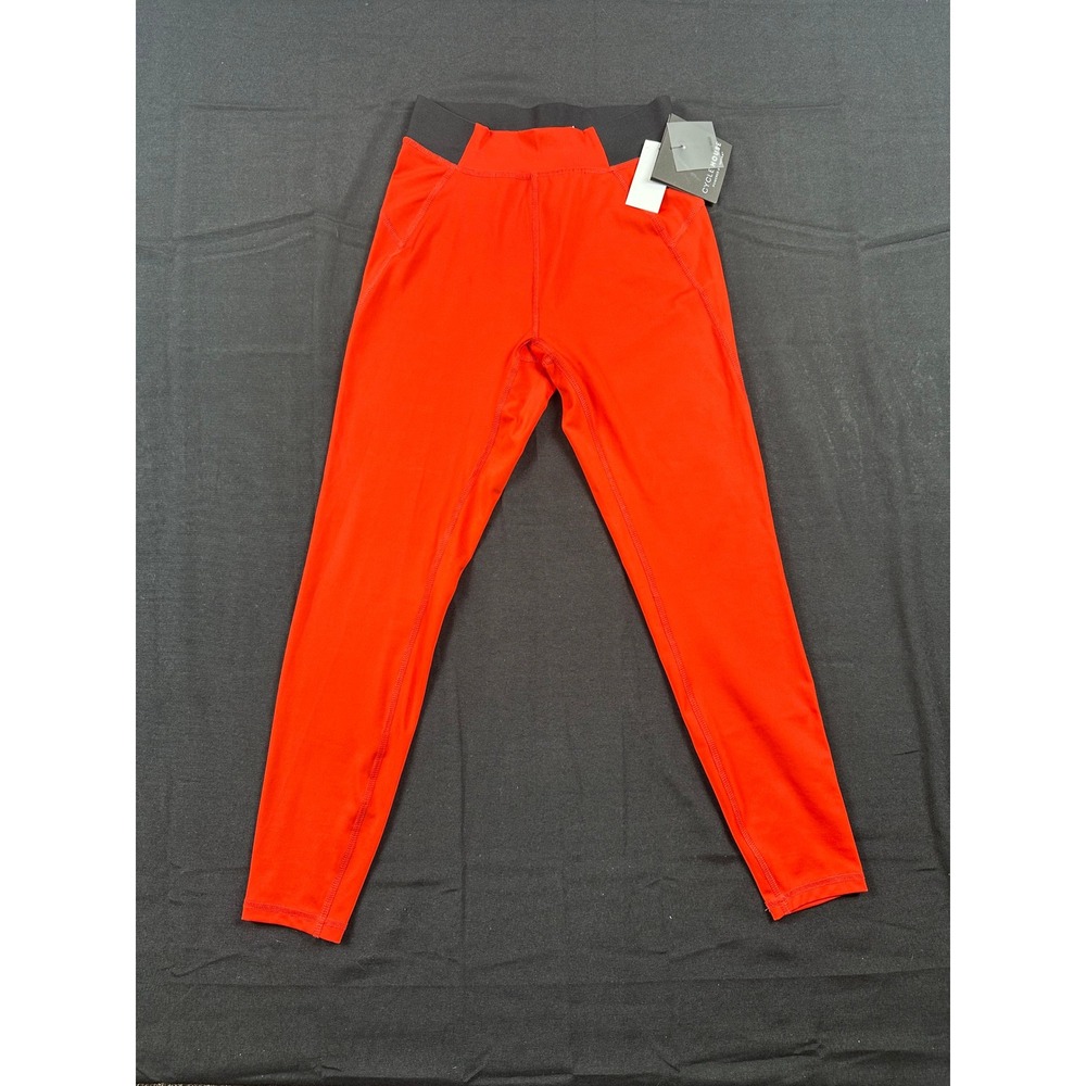 Cycle House Marika Womens Fiery Red Athletic Cycling Leggings GLL1100A Small NWT
